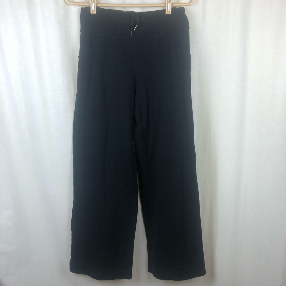 Lululemon Womens 8 Still Pants Wide Leg Black